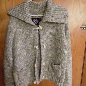 AE Grey Toggle Sweater